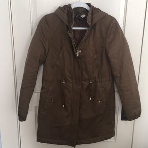 Winter coat brown H & M size 8